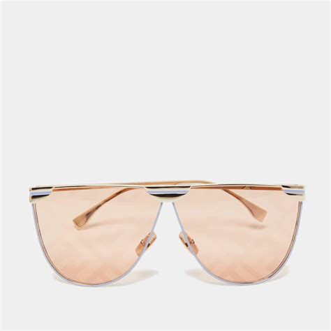 fendi ff 0467/s|Fendi FF Fabulous 2.0 Shield Sunglasses FF 0467/S Orange.